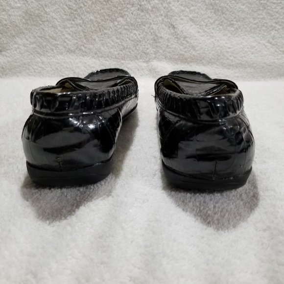 Rasolli  black patent flat shoes - Picture 4 of 7